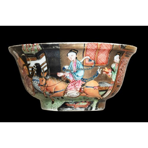 CHINESE FAMILLE ROSE EGGSHELL PORCELAIN BOWL